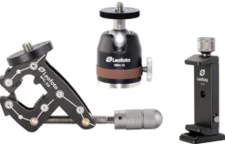 LEOFOTO PINCE MC-30 + MINI ROTULE MBH-19< Accessoires Trépieds