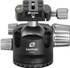 LEOFOTO ROTULE LH-55 + PLATEAU QP-70< Accessoires Trépieds