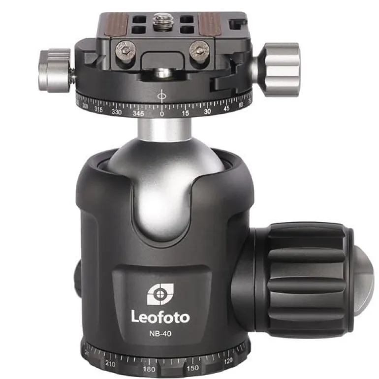 LEOFOTO ROTULE NB-40 + PLAQUE CONNEXION NP-50< Accessoires Trépieds