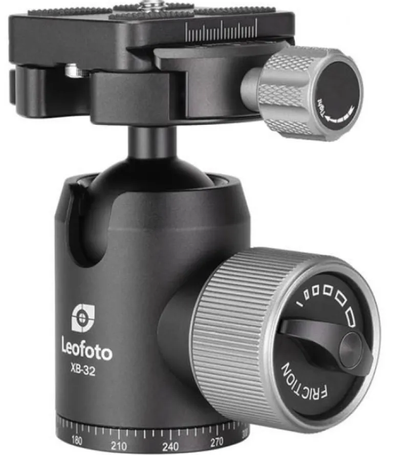 LEOFOTO ROTULE XB-32 + PLATEAU BPL-50< Accessoires Trépieds