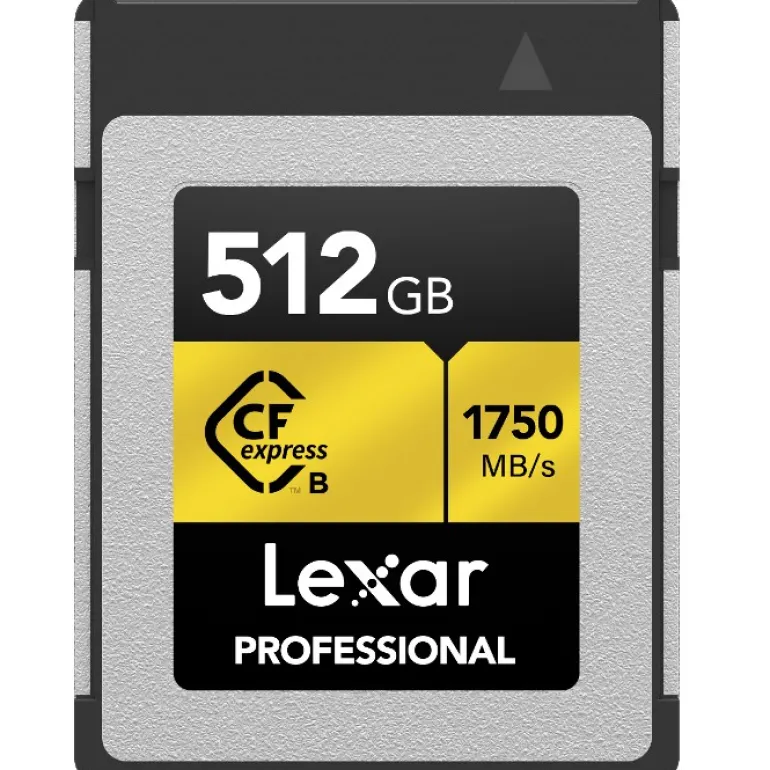 LEXAR CF EXPRESS PRO TYPE B GOLD SERIES 512GB< Stockage