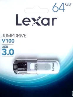 LEXAR CLE USB JUMPDRIVE V100 USB 3.0 64GB< Stockage