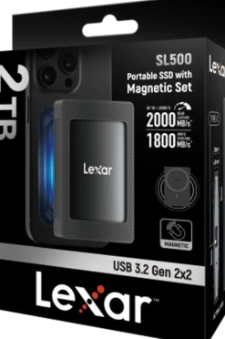 LEXAR DISQUE DUR MAGNETIQUE SL500M SSD 2TB< Stockage