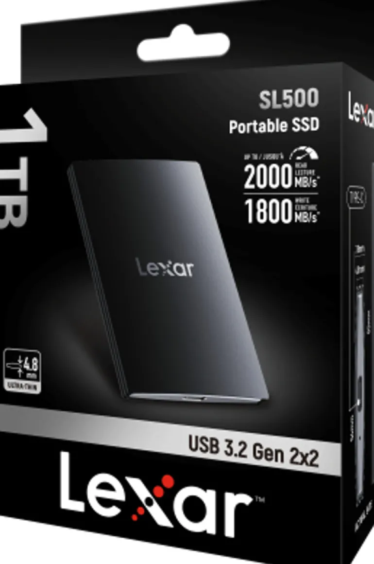LEXAR DISQUE DUR PORTABLE SL500 SSD 1TB< Stockage