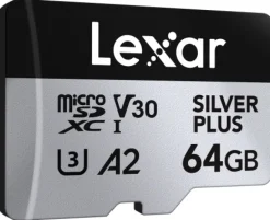 LEXAR MICROSDXC SILVER PLUS UHS-1 64G V30< Stockage