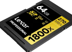 LEXAR SD PRO GOLD SERIES UHSII 64G V60 2 PACK< Stockage