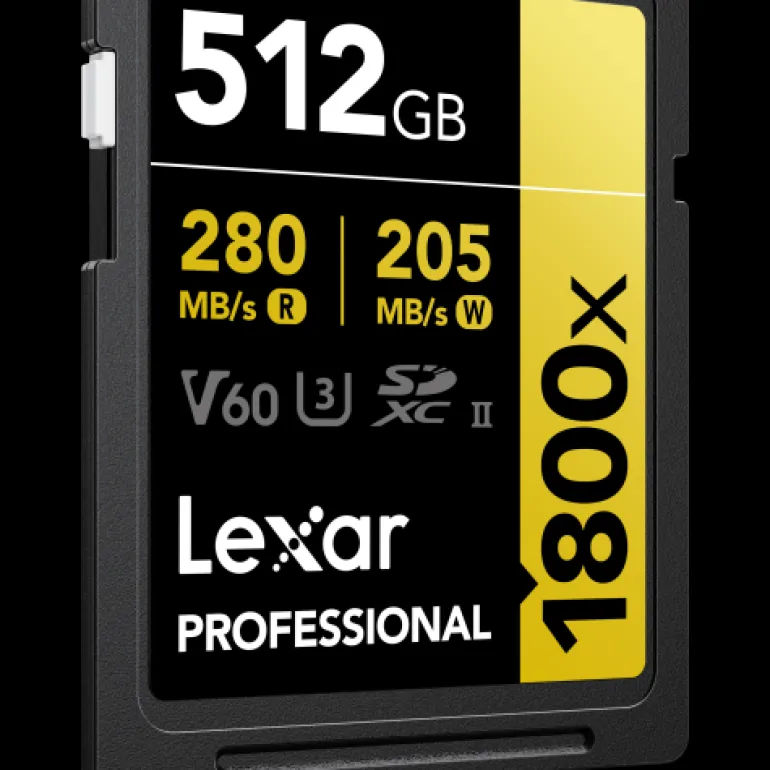 LEXAR SD PRO GOLD UHS-II 1800X 512GB V60< Stockage