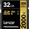 LEXAR SDHC PRO GOLD UHS-II 2000X 32GB V90< Stockage