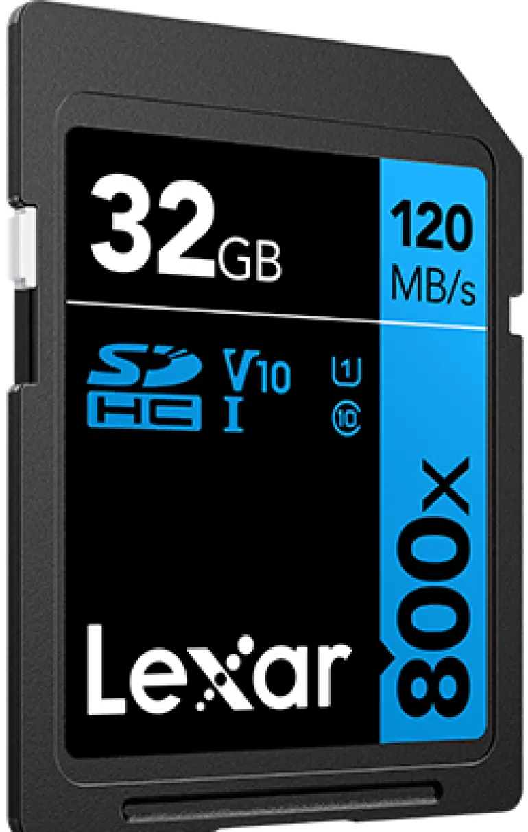 LEXAR SDHC 800X PRO BLUE SERIES 32GB UHS-1 V10< Stockage