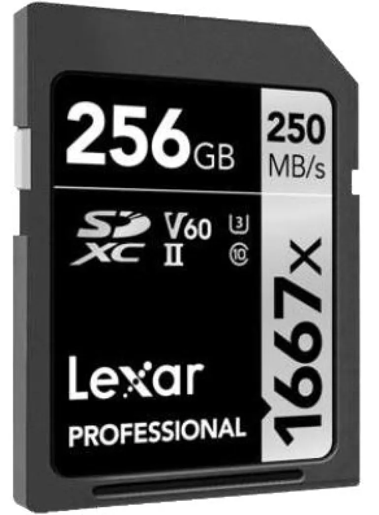 LEXAR SDXC 256GB 1667X PRO USHII U3 CL10< Stockage