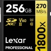LEXAR SDXC PRO GOLD 1800X UHS-II 256GB< Stockage