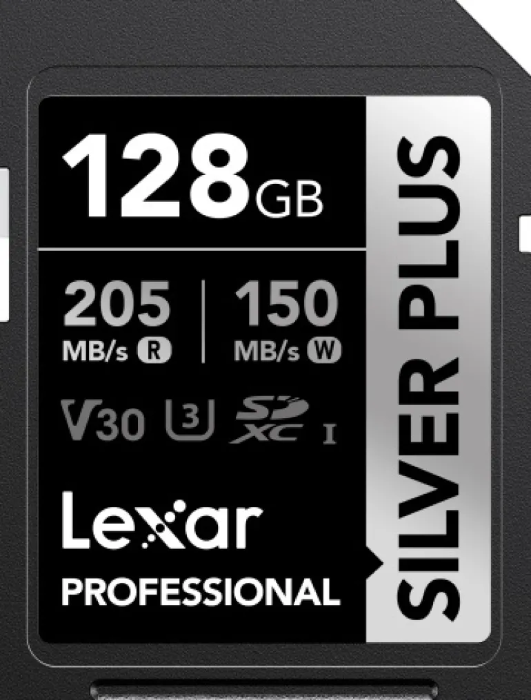 LEXAR SDXC SILVER PLUS UHS-1 128G V30 150MB/S< Stockage