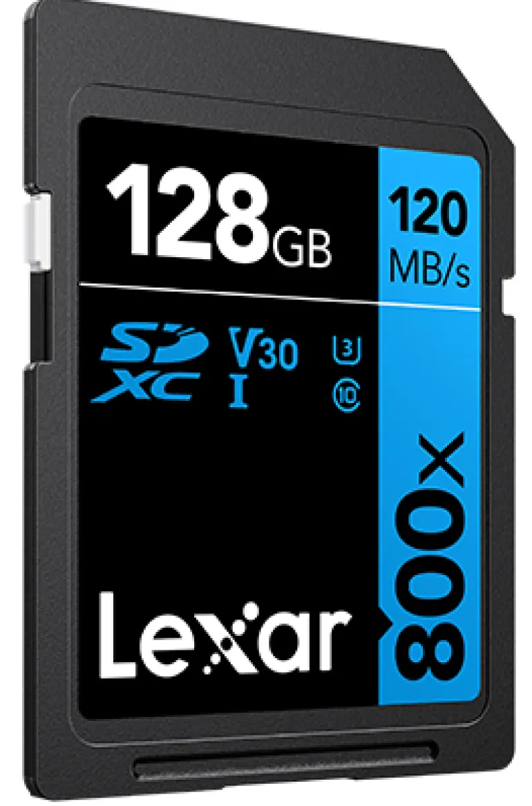 LEXAR SDXC 800X PRO BLUE SERIES 128GB UHS1 V30< Stockage