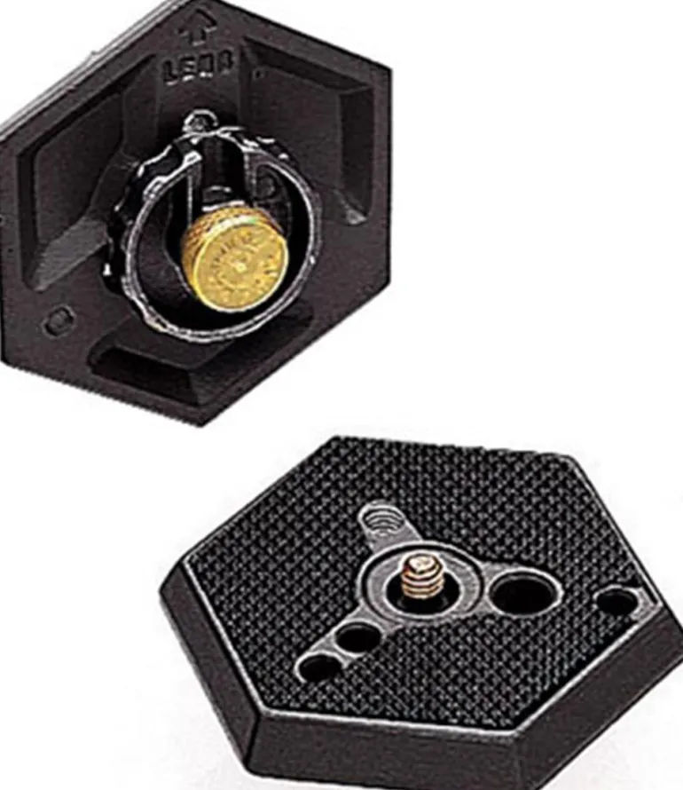 MANFROTTO plateau rapide hexagonal 1/4 030-14.< Accessoires Trépieds