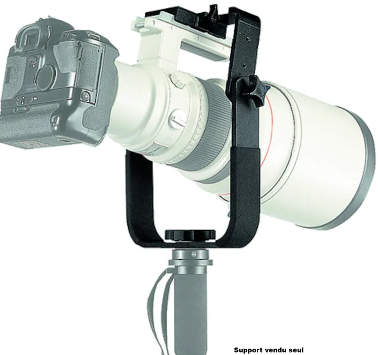 MANFROTTO SUPPORT TELEOBJECTIF 393 + ROTULE 2 AXES< Accessoires Trépieds