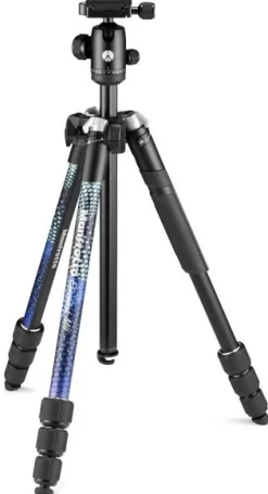 MANFROTTO TREPIED MKELMII4 ELEMENT TRAVELLER BLEU< Pieds Trépieds