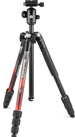 MANFROTTO TREPIED MKELMII4 ELEMENT TRAVELLER ROUGE< Pieds Trépieds