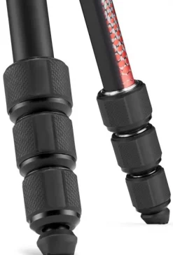 MANFROTTO TREPIED MKELMII4 ELEMENT TRAVELLER ROUGE< Pieds Trépieds