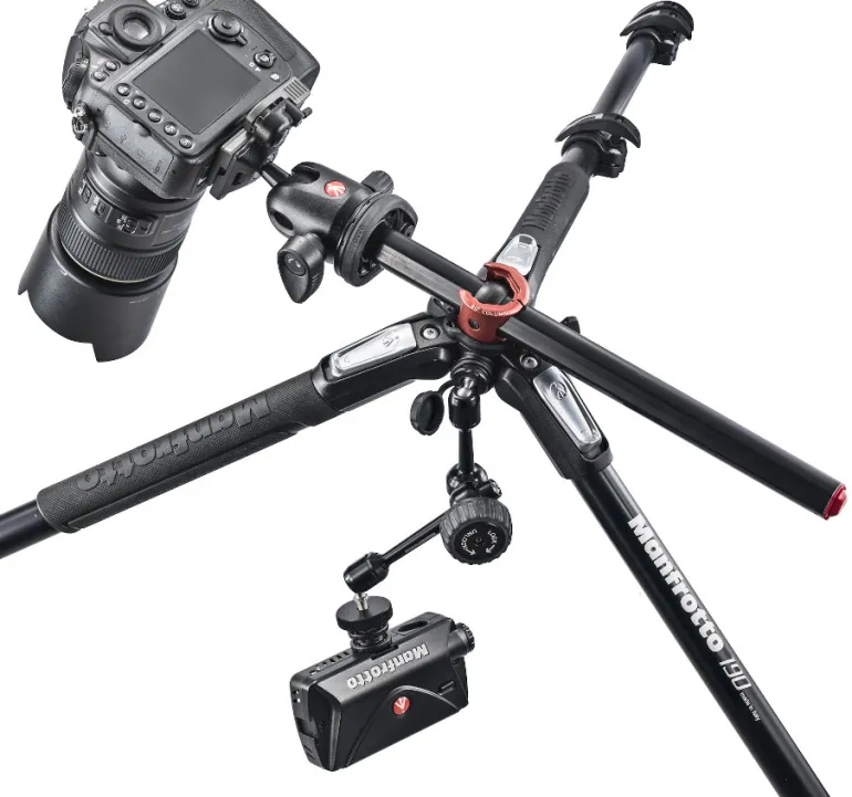 MANFROTTO TREPIED MT190XPRO4 PRO ALU 4 SECT NOIR< Pieds Trépieds