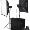 NANLITE FS-200B PROJECTEUR LED + SUPPORT 2KIT< Eclairage Studio