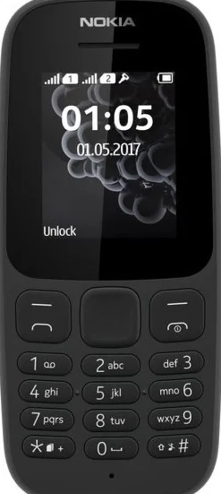 NOKIA 105 DS NOIR< Téléphone Mobile