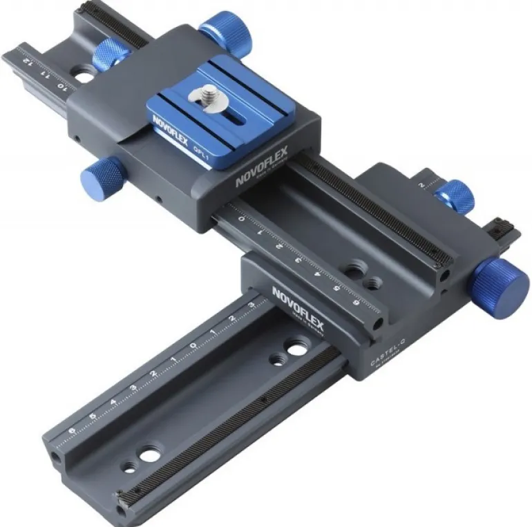 NOVOFLEX Chariot de mise au point fixation Q< Accessoires Trépieds