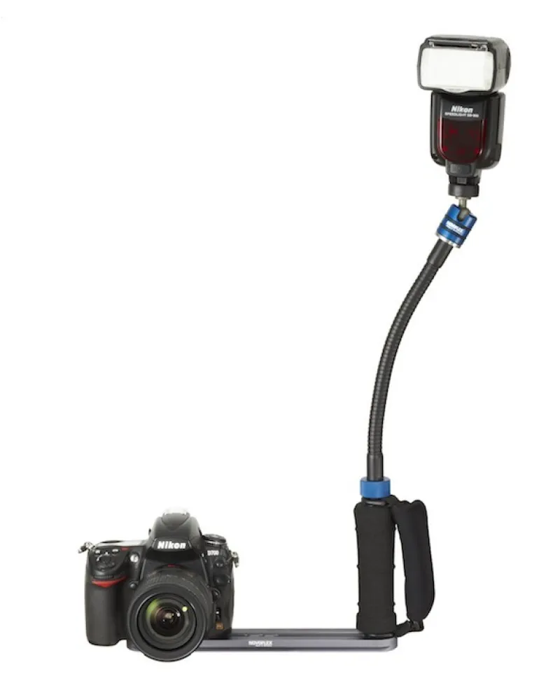 NOVOFLEX ROTULE NEIGER-19 + GRIPPE PORTE FLASH< Accessoires Trépieds