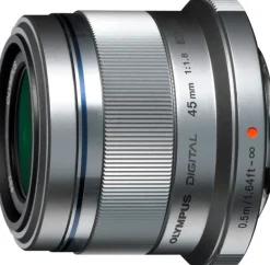 OLYMPUS 45/1.8 M.ZUIKO MICRO 4/3 ARGENT< Focale Fixe