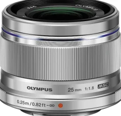 OLYMPUS 25/1.8 M.ZUIKO MICRO 4/3 ARGENT< Focale Fixe