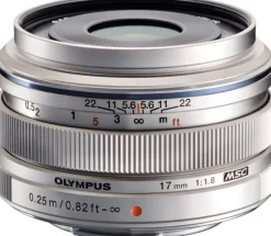 OLYMPUS 17/1.8 M.ZUIKO MICRO 4/3 ARGENT< Focale Fixe