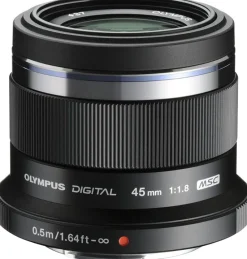 OLYMPUS 45/1.8 M.ZUIKO MICRO 4/3 NOIR< Focale Fixe