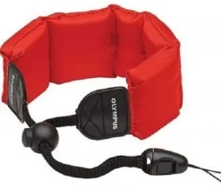 OLYMPUS DRAGONNE FLOTTANTE CHS-09 ROUGE< Courroie Et Dragonne
