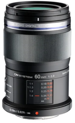 OM SYSTEM 60/2.8 ZUIKO MACRO TROPIC MICRO 4/3 OM< Focale Fixe