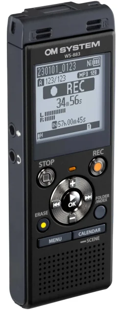 OM SYSTEM ENREGISTREUR WS-883 NOIR< Son