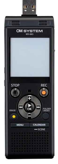 OM SYSTEM ENREGISTREUR WS-883 NOIR< Son