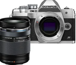 OM SYSTEM OM-D E-M 10 MK 4 + 14-150 ARGENT< Hybride