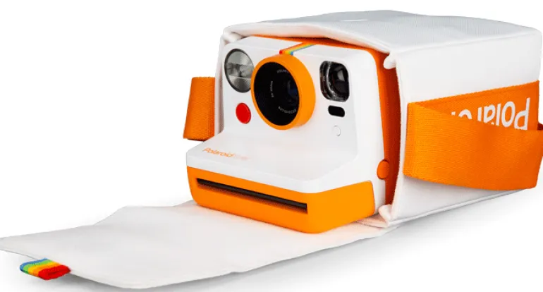 POLAROID HOUSSE NOW BAG - BLANC ORANGE< Instantané