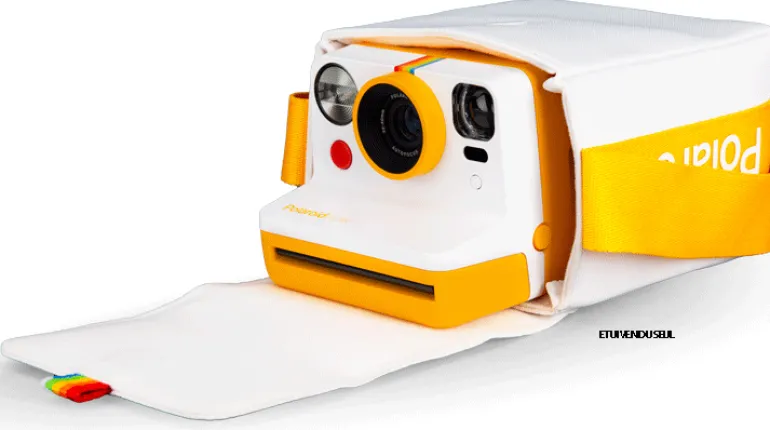 POLAROID HOUSSE NOW BAG - BLANC JAUNE< Instantané