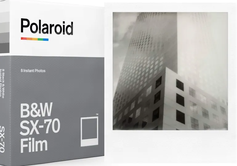 POLAROID FILM SX70 NOIR ET BLANC< Instantané