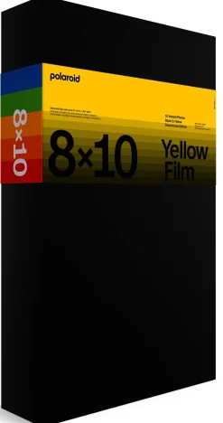 POLAROID 8X10 DUOCHROME NOIR ET JAUNE< Instantané