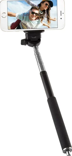 QDOS perche selfie + declench. bluetooth rose< Perches