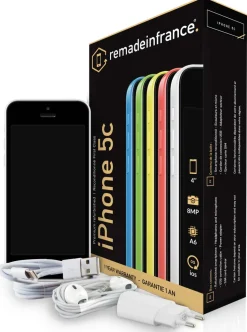 REMADEINFRANCE iphone 5c 16go blanc recondition< Téléphone Mobile