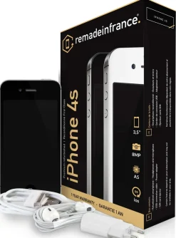 REMADEINFRANCE iphone 4s 8go noir reconditionné R< Téléphone Mobile