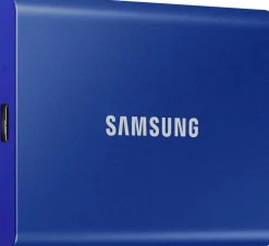 SAMSUNG INFORMATIQUE SSD EXT.T7.USB 3.2.2TO.BLEU.< Stockage