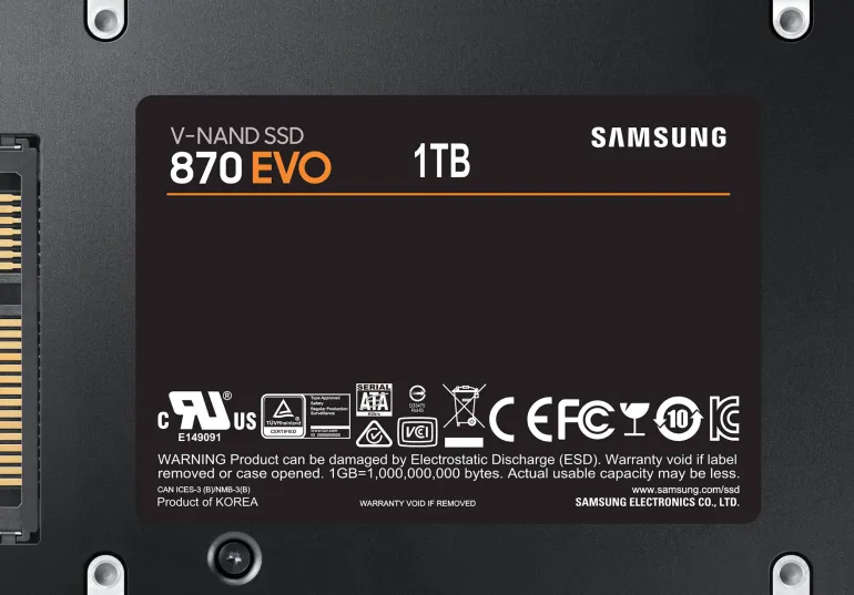 SAMSUNG INFORMATIQUE ssd int.870 evo sata III.1to.< Stockage