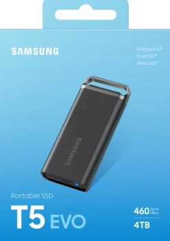 SAMSUNG INFORMATIQUE ssd.t5 evo.4 to.460mo/sec.securise.< Stockage