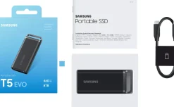 SAMSUNG INFORMATIQUE ssd.t5 evo.8 to.460mo/sec.securise.< Stockage