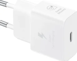 SAMSUNG TELEPHONE SAMSUNGcharg/sect 25w blanc type-c (ss cable)< Téléphone Mobile