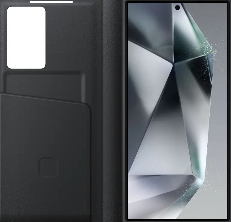 SAMSUNG TELEPHONE SAMSUNGetui smart view porte carte noir s24 ult< Téléphone Mobile