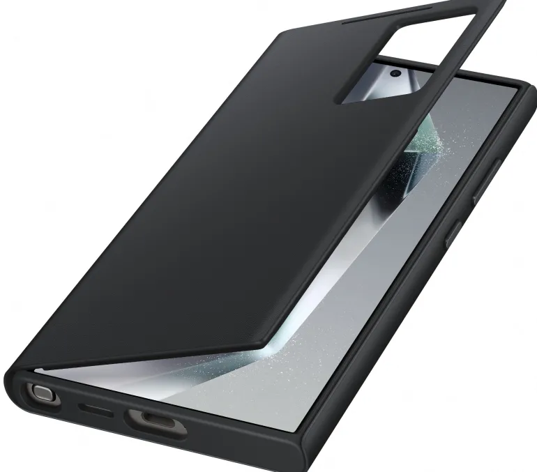 SAMSUNG TELEPHONE SAMSUNGetui smart view porte carte noir s24 ult< Téléphone Mobile